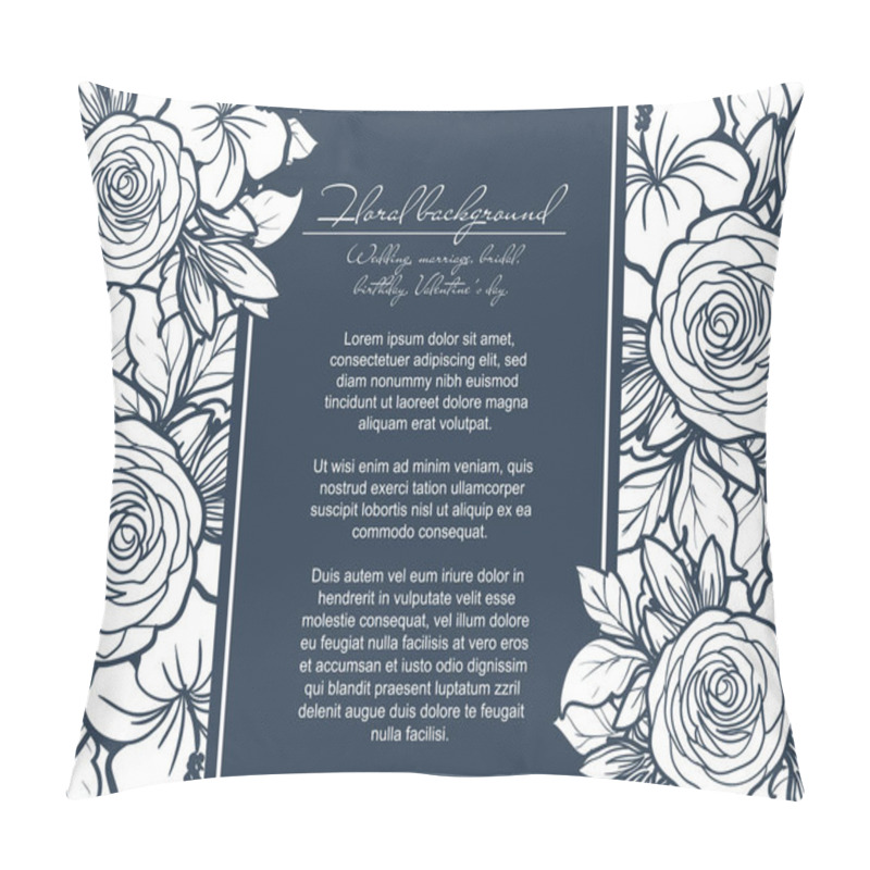 Personality  Floral Invitation Card Pillow Covers