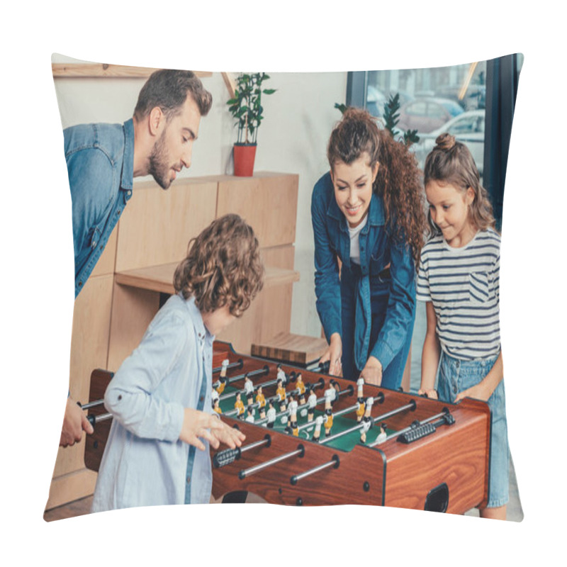 Personality  Family Playing Table Football Pillow Covers