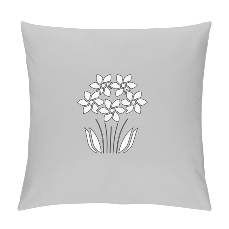 Personality  Flower Icon Vector Pillow Covers