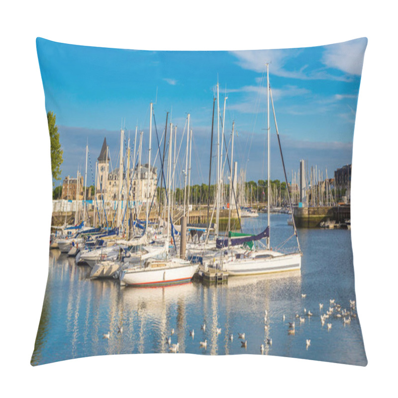 Personality  Trouville Harbor With Birds Pillow Covers