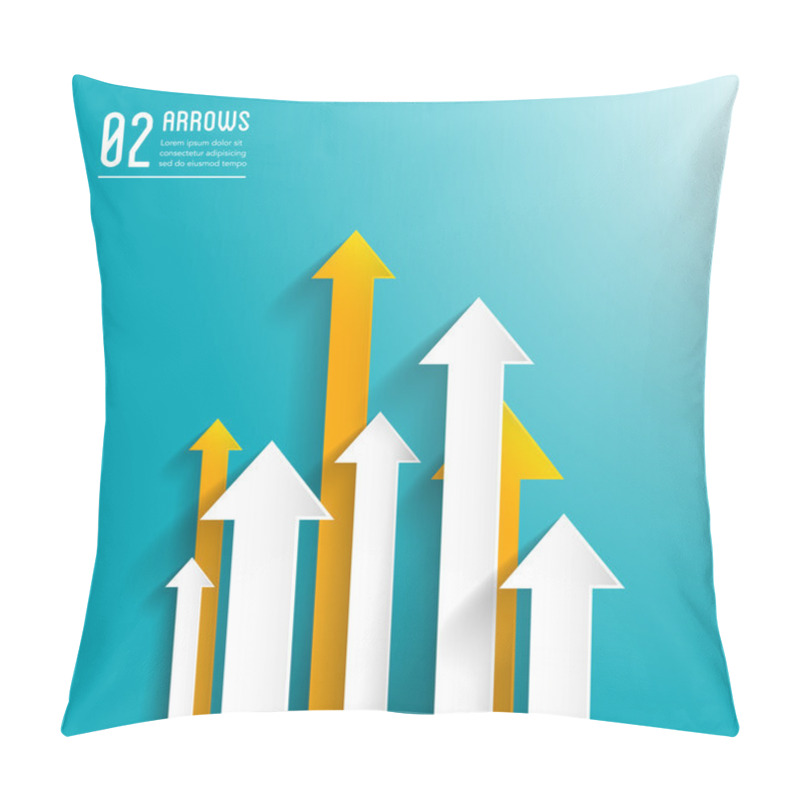 Personality  Paper Arrows Background Pillow Covers