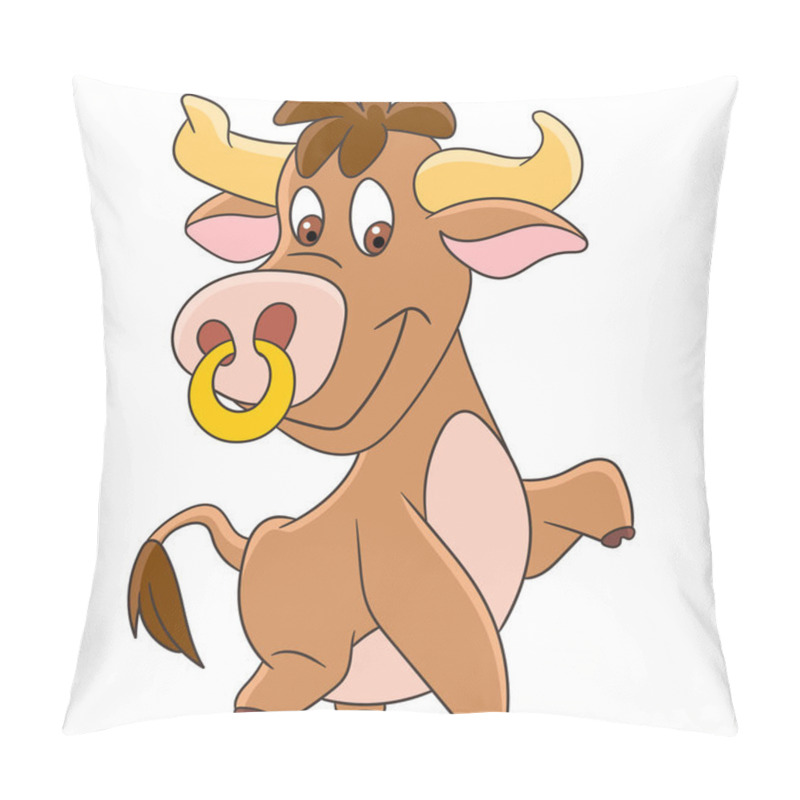 Personality  Cartoon American Bull Pillow Covers