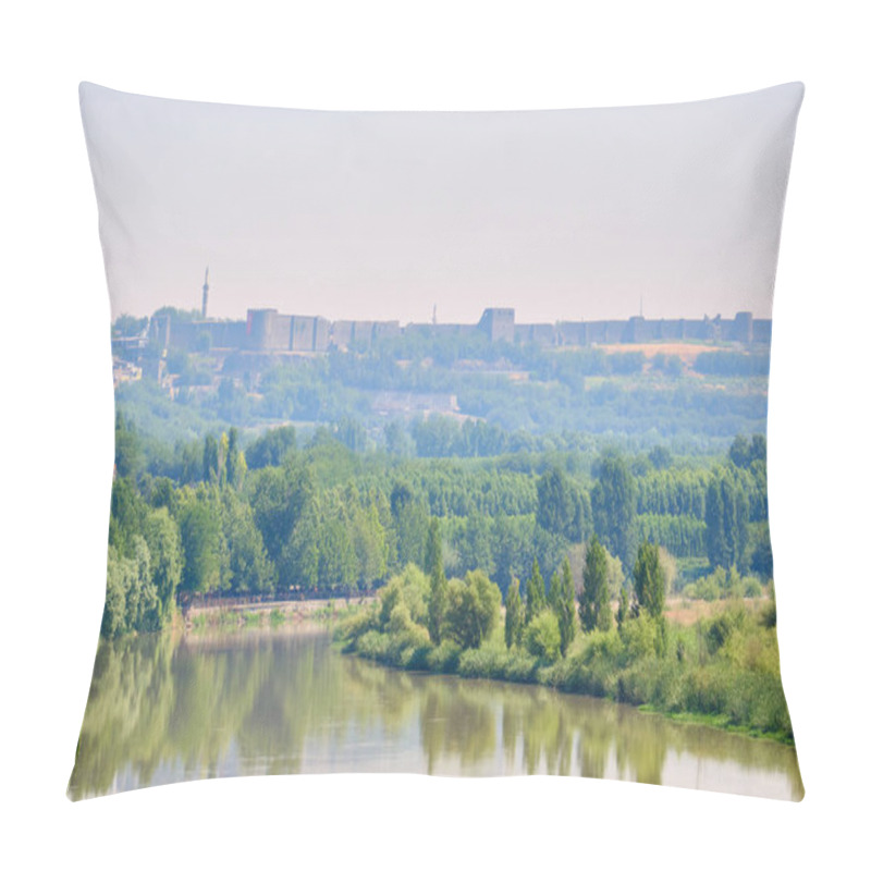 Personality  The Hevsel Gardens, Diyarbakir Fortress And The River Tigris Pillow Covers