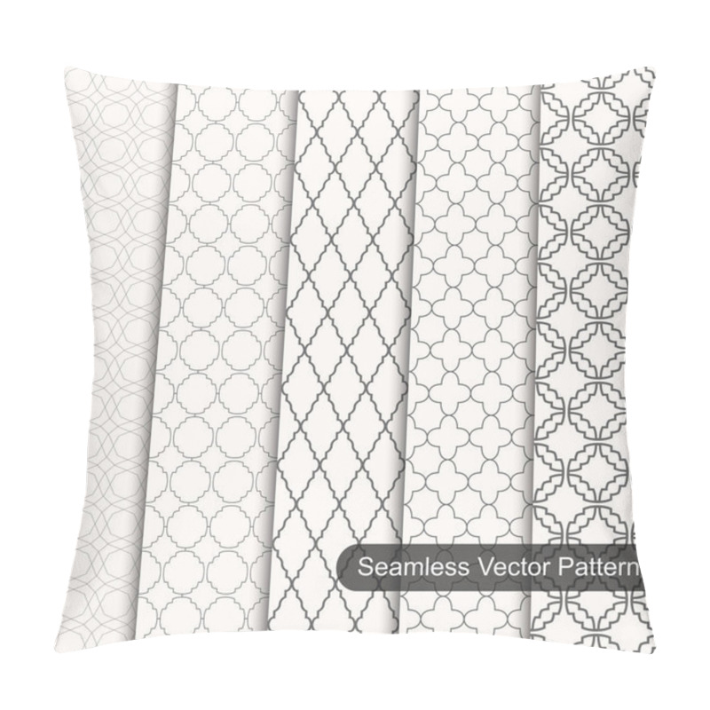 Personality  Set Of Vector Ornament Seamless Patterns Pillow Covers