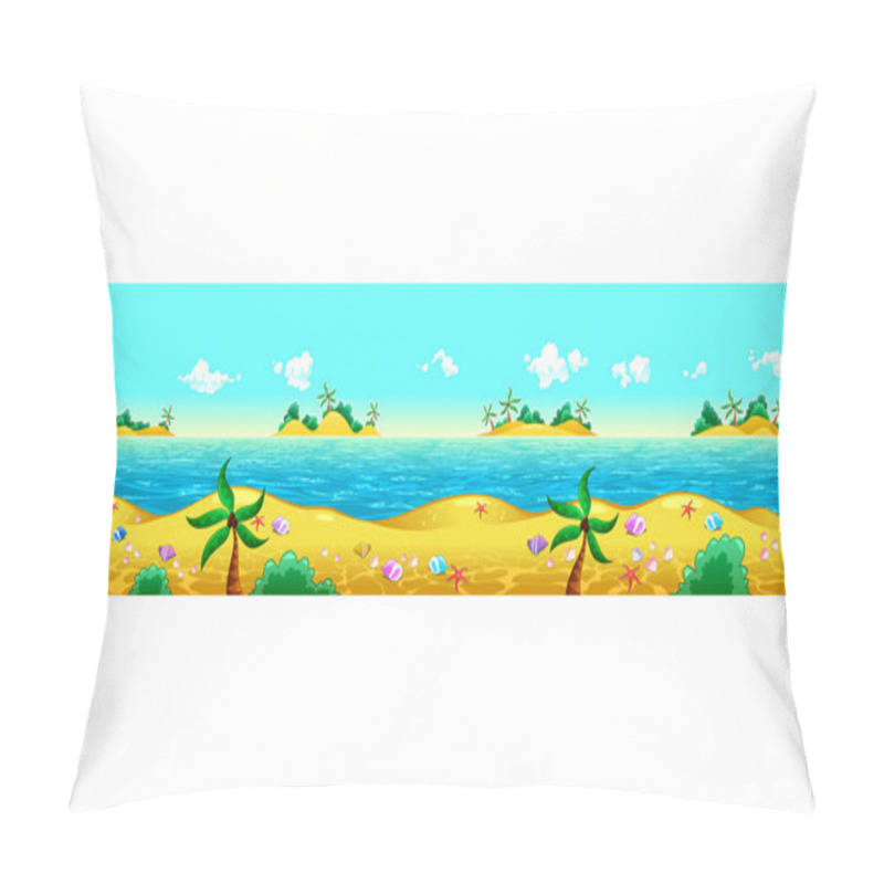 Personality  Seashore And Ocean. Pillow Covers