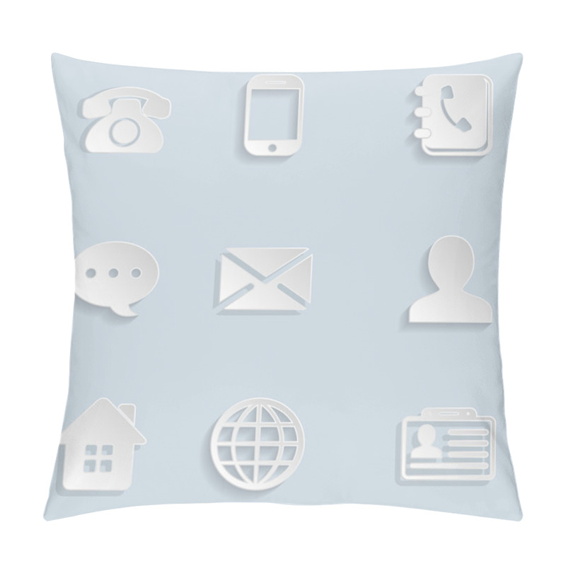 Personality  Contact Paper Icons Set Pillow Covers