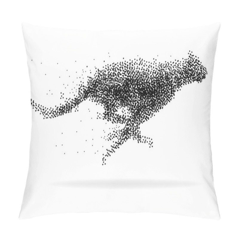 Personality  A Cheetah Illustration Made From Dots Pillow Covers