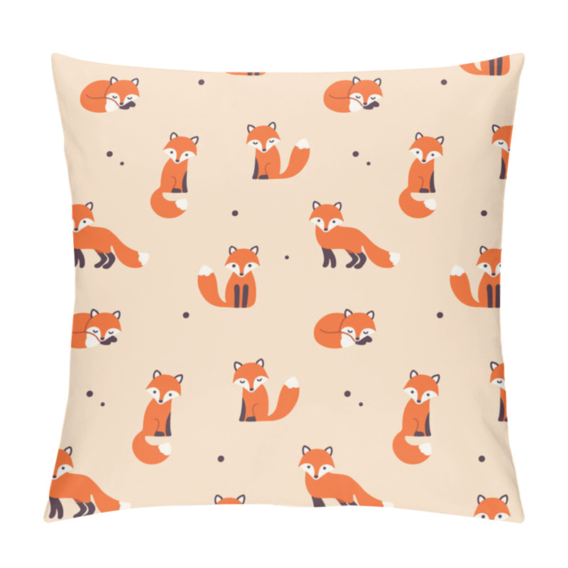 Personality  Seamless Fox Pattern Pillow Covers