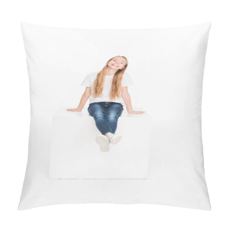 Personality  Smiling Blonde Child Pillow Covers