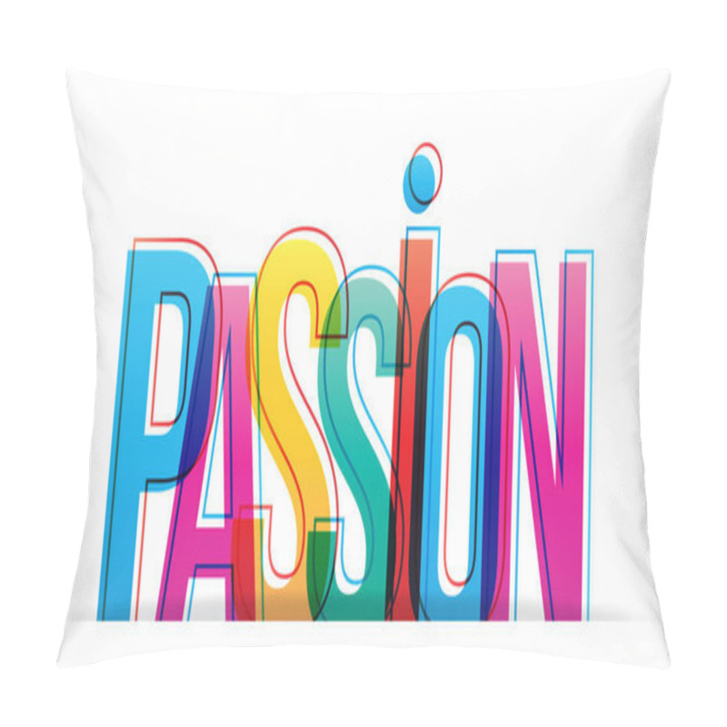 Personality  Passion Word Vector Design Pillow Covers