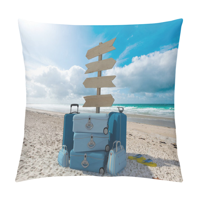 Personality  Beach Vacations Directions Pillow Covers