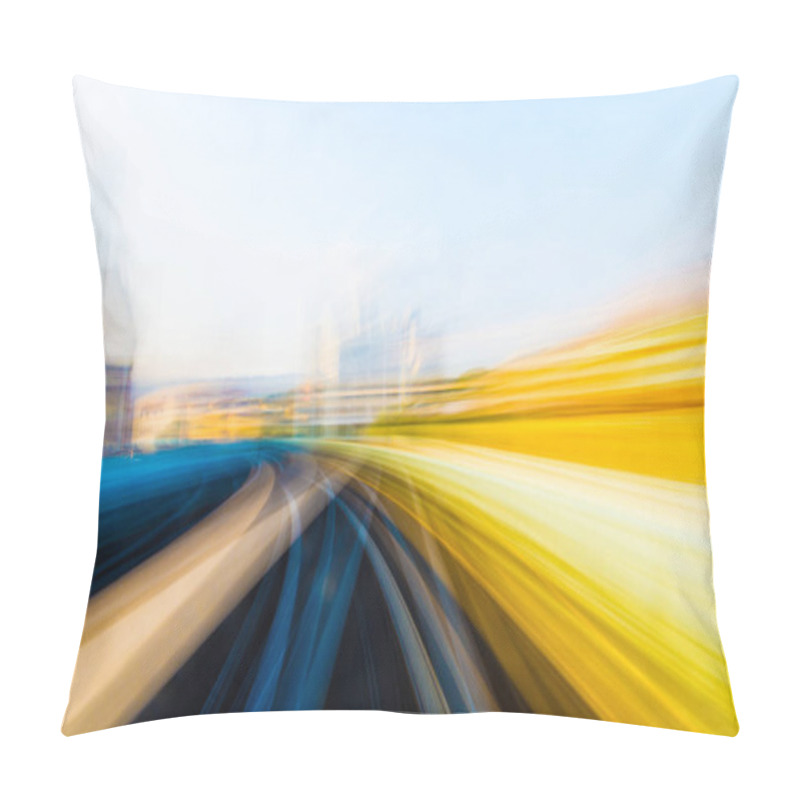 Personality  Speed Motion In Urban Highway Road Tunnel Pillow Covers