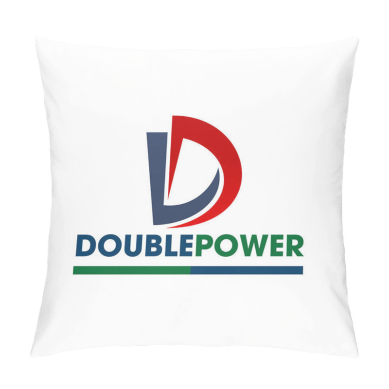 Personality  D Letter Vector Icon For Power Energy Company Pillow Covers