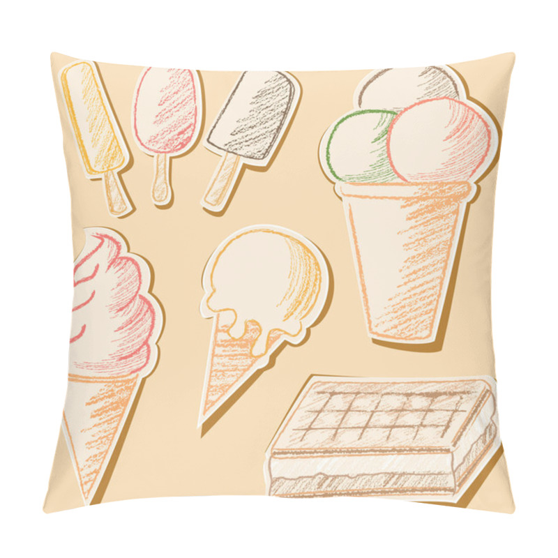 Personality  Ice Cream Pillow Covers