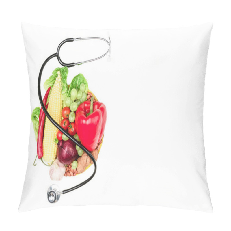 Personality  Fresh Vegetables And Stethoscope Pillow Covers