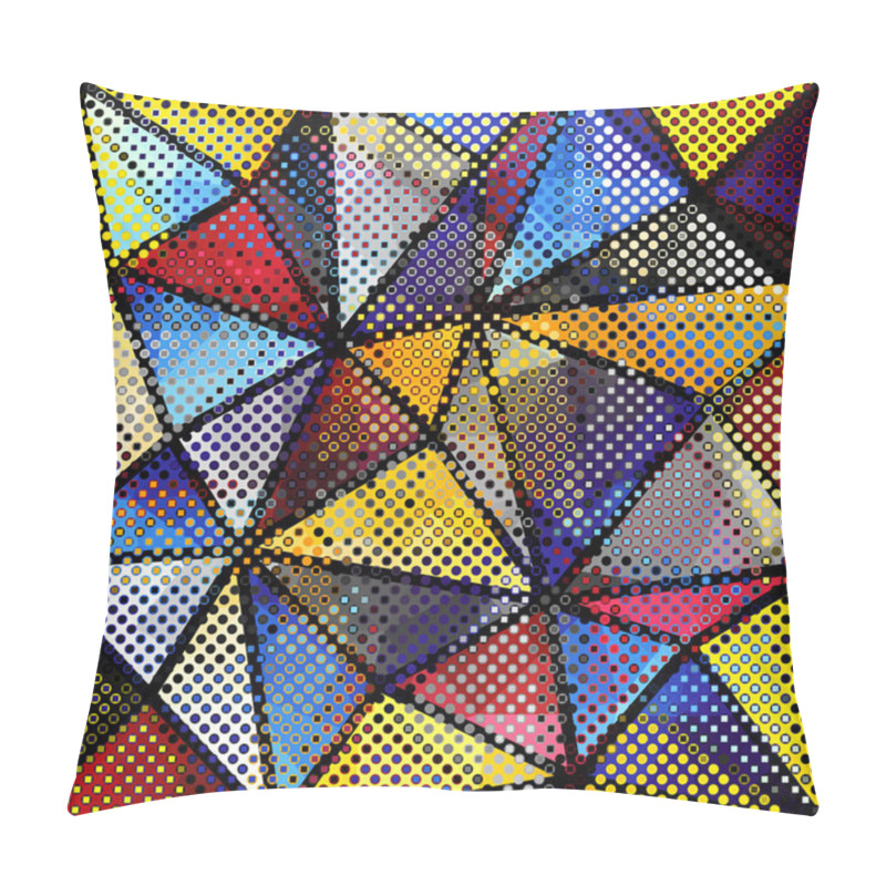 Personality  Geometric Abstract Pattern. Seamless Polka Dot Background. Pillow Covers