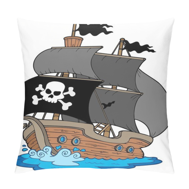 Personality  Pirate Sailboat Pillow Covers