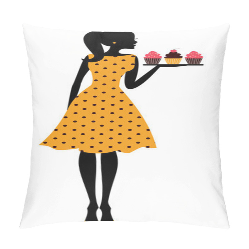 Personality  Cupcake Girl Pillow Covers