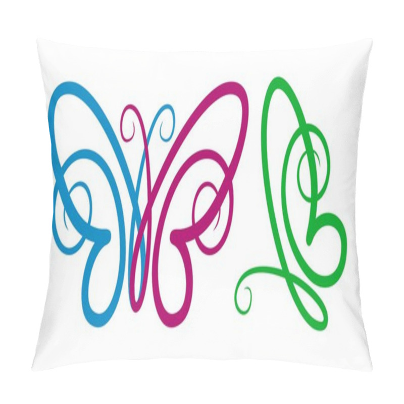 Personality  Logo Of A Butterfly. Pillow Covers