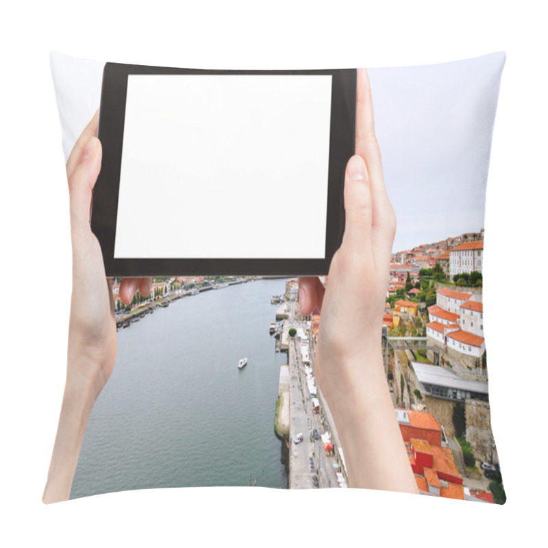 Personality  Tourist Photographs Above View Of Porto City Pillow Covers