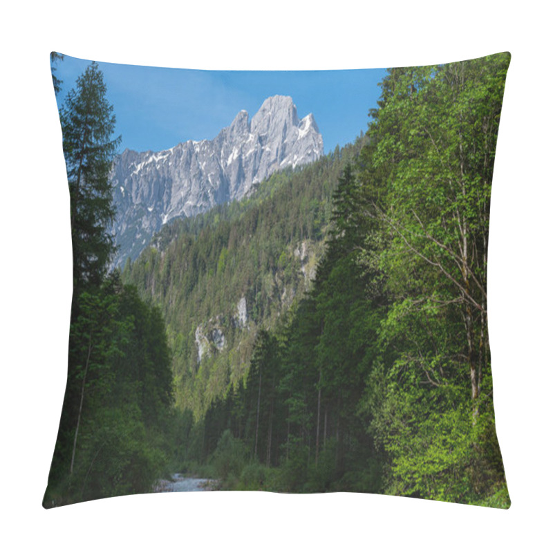 Personality  The Austrian Alps Near Admont On A Sunny Day In Summer, National Park Gesaeuse Pillow Covers