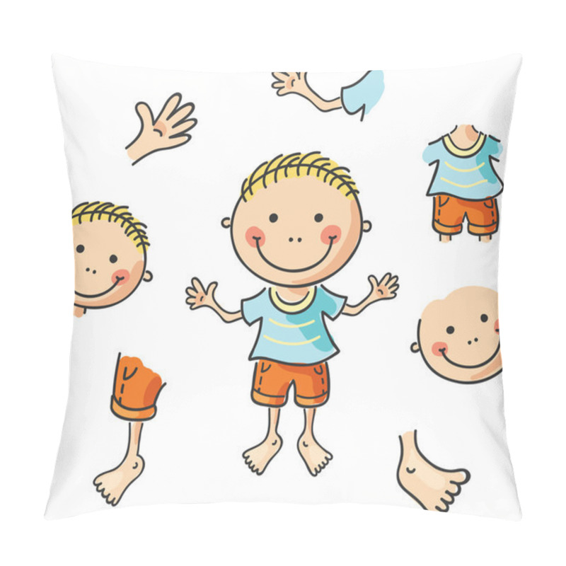 Personality  Cartoon Body Parts Pillow Covers