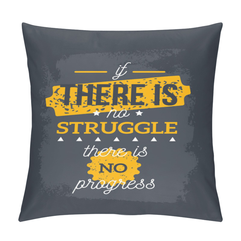 Personality  Struggle Business Quote, Typography Poster Slogan For Wall, Wisdom Advice, Philosophy Phrase Pillow Covers