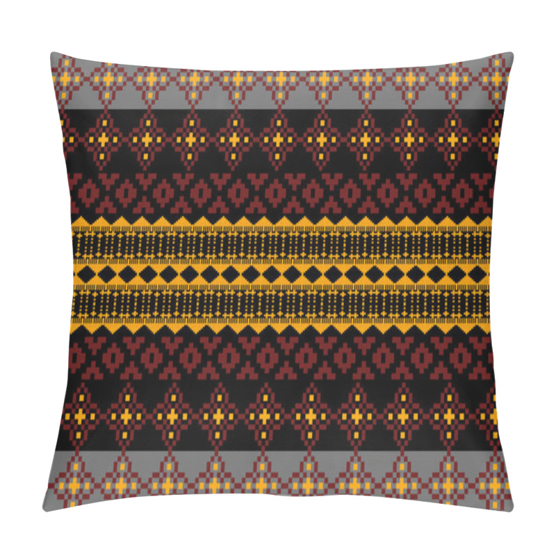 Personality  Ethnic Pattern Seamless Geometric,Aztec Embroidery Border Seamless Patterns.ethnic Pattern Seamless,  Pattern Art Wallpaper Background, Design For Fabric, Curtain, Carpet ,geometry Seamless Pattern Pillow Covers