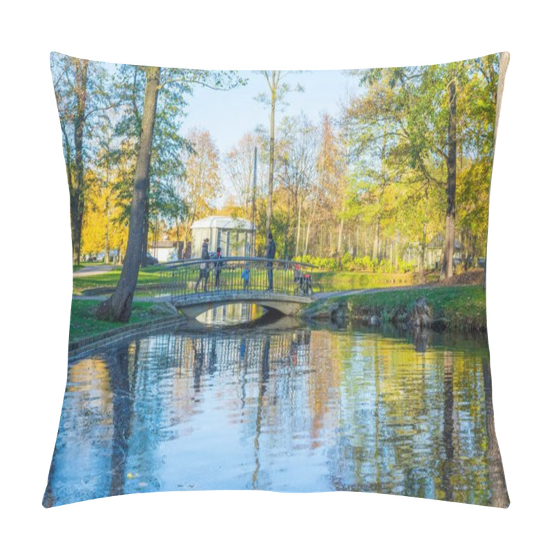 Personality  Arkadijas  Park In Riga, District Agenskalsns. Autumn, Yellow Tr Pillow Covers