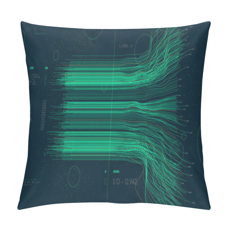 Personality  Information Artificial Neural Network, Cluster Analysis Of Big Data, Computer Intelligent Technologies, Vector Illustration Pillow Covers