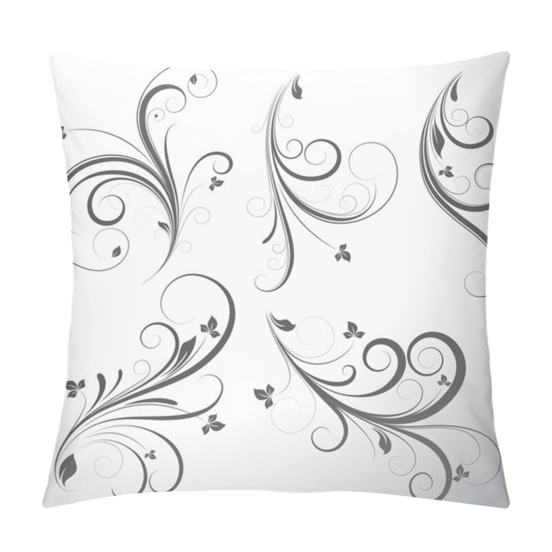 Personality  Swirls Vector Elements Pillow Covers