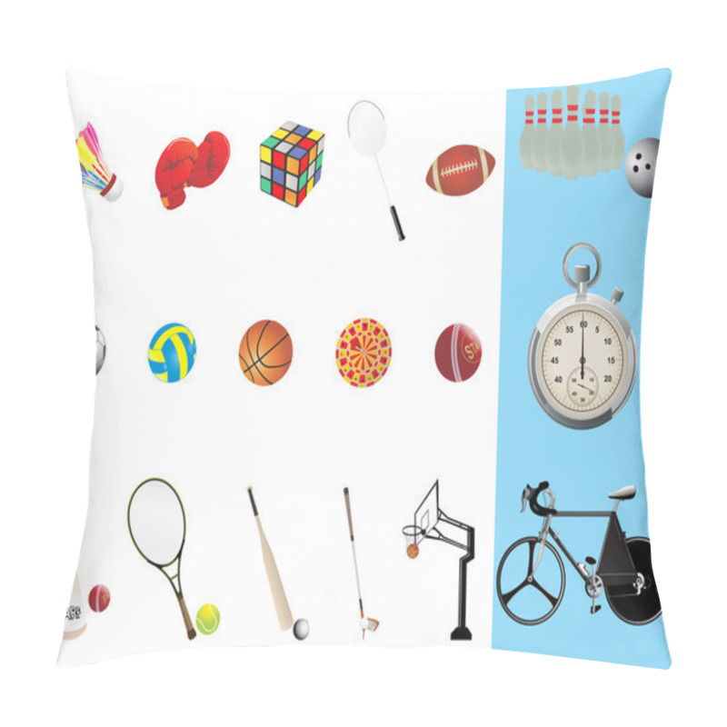 Personality  Illustration Of Sport Requisites Pillow Covers