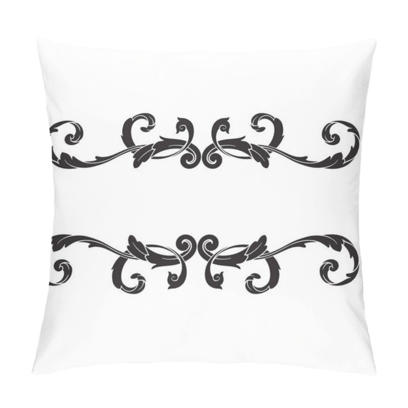 Personality  Classical Baroque Ornament Vector  Pillow Covers