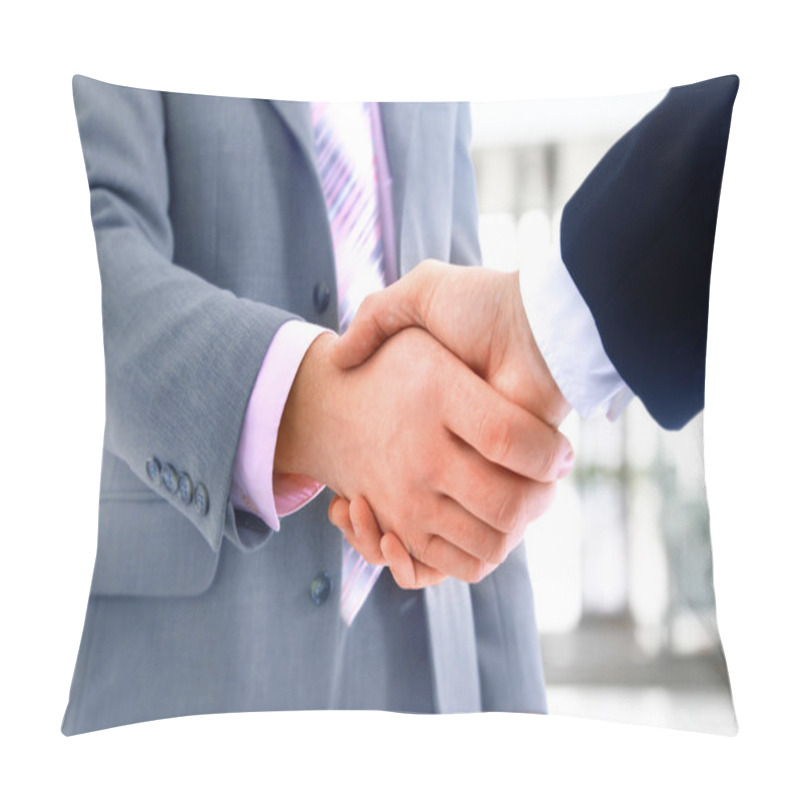 Personality  Handshake Isolated In Office Pillow Covers