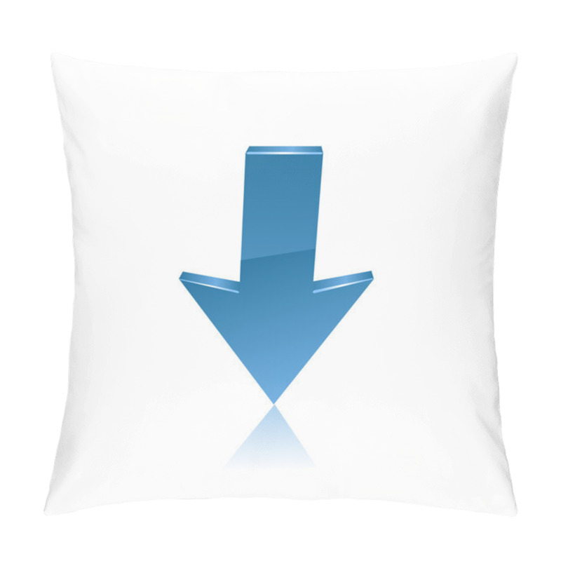 Personality  Blue Arrow. Vector Pillow Covers