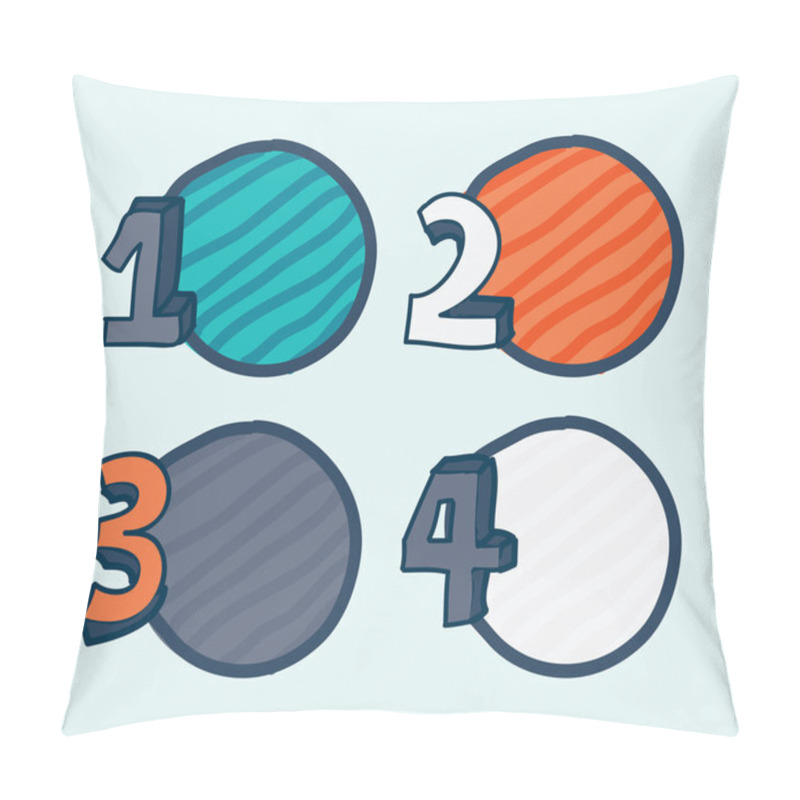 Personality  Numbers Design Pillow Covers