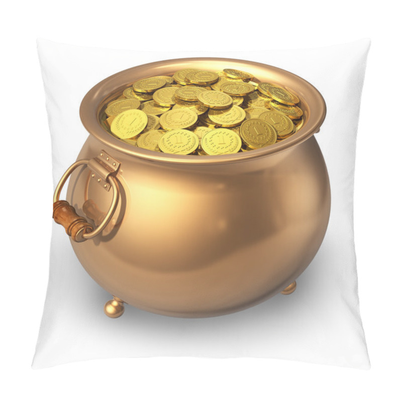 Personality  Pot Of Golden Coins Pillow Covers