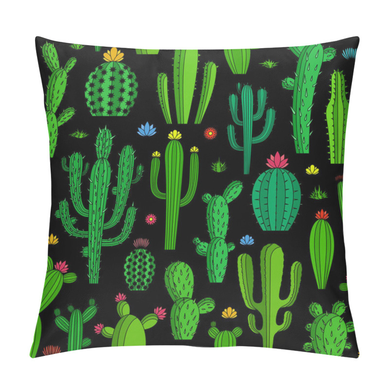 Personality  Vector Cactus Seamless Pattern Pillow Covers