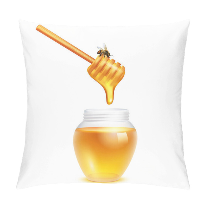 Personality  Honey Dripping In Glass Jar Pillow Covers