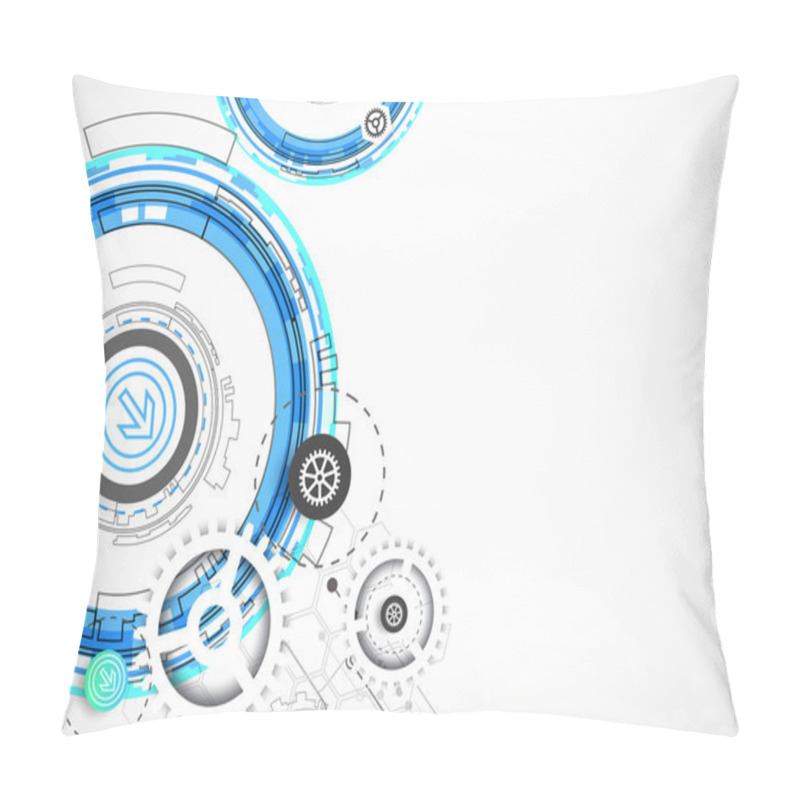 Personality  Abstract Digital  Technology Background Pillow Covers