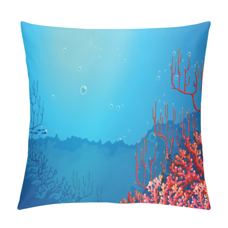 Personality  Beautiful Corals Under The Sea Pillow Covers