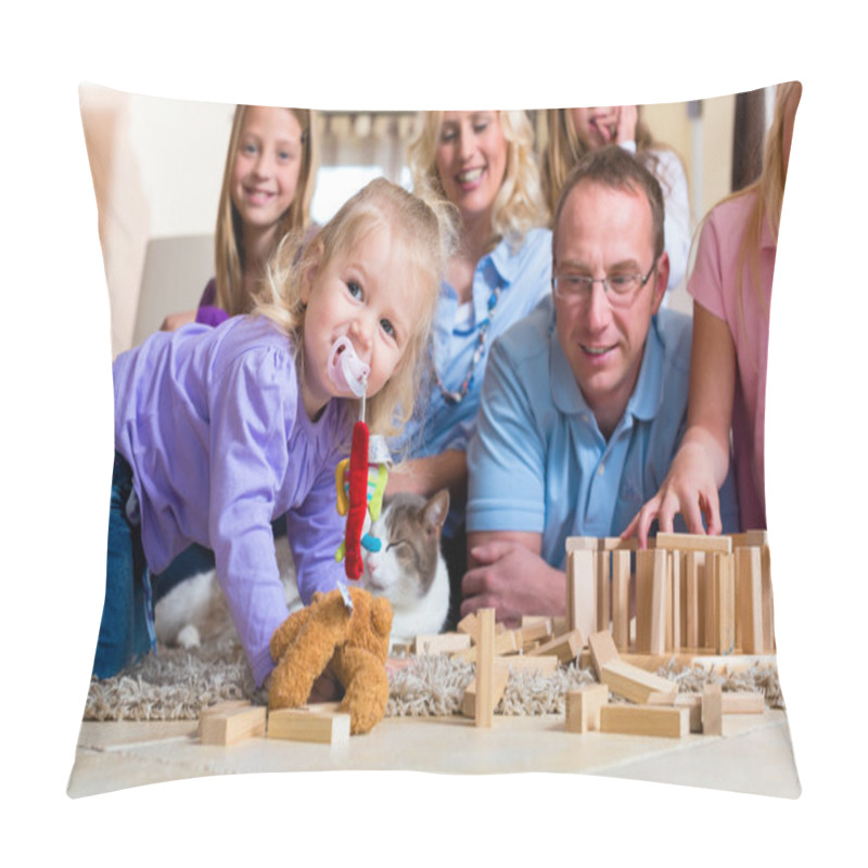 Personality  Family Playing At Home Pillow Covers