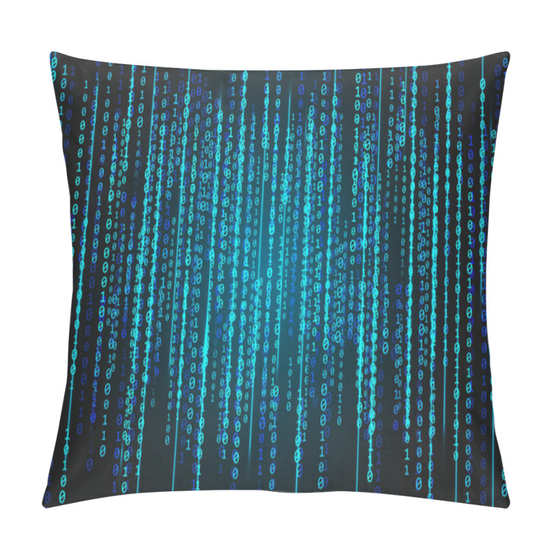 Personality  Binary Code Background Pillow Covers