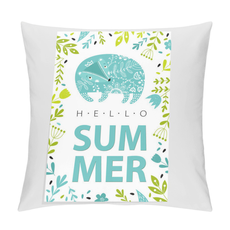 Personality   Illustration With Wild Animals Pillow Covers