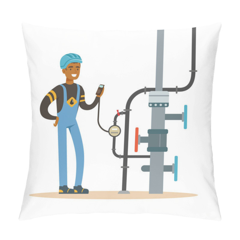 Personality  Black Oilman Worker  Pillow Covers