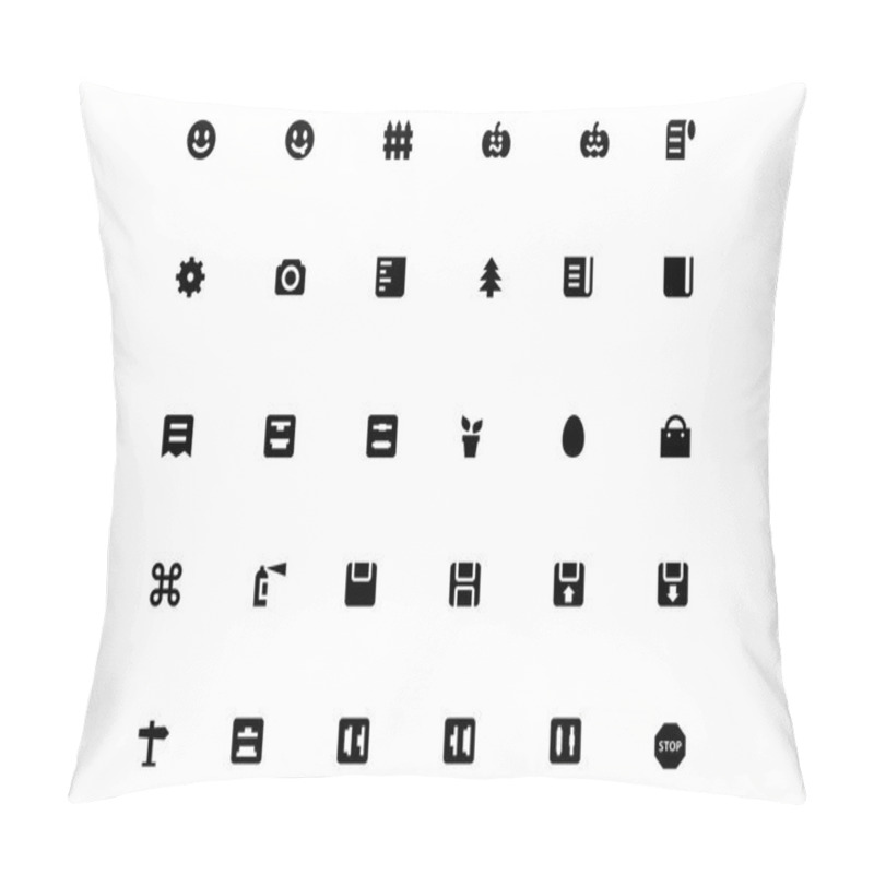 Personality  Mini Vector Icons 28 Pillow Covers