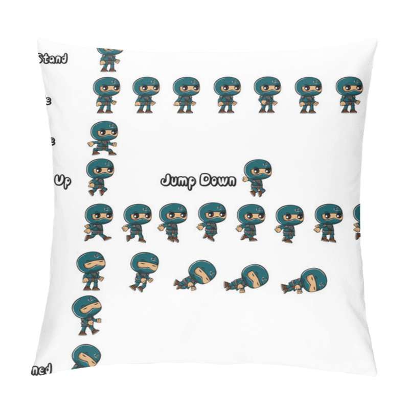 Personality  Blue Ninja Wariorr Pillow Covers