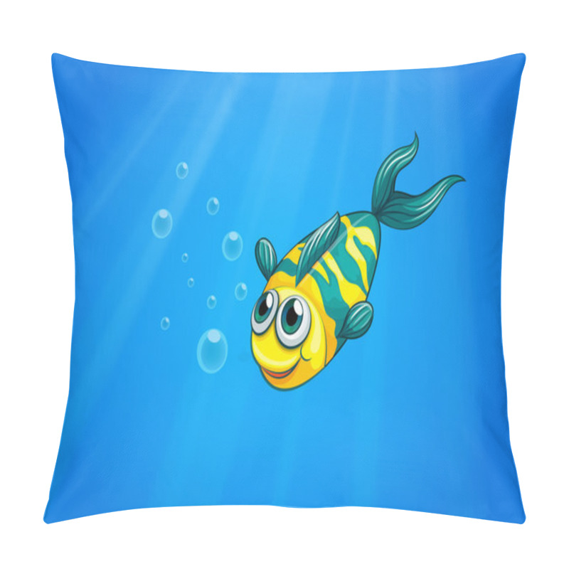 Personality  A Fish Swimming In The Sea Pillow Covers