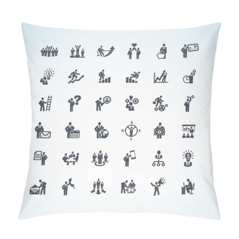 Personality  Set Of Business Concept Icons Pillow Covers