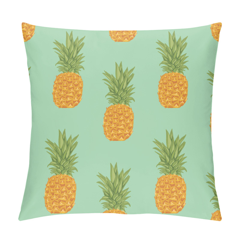 Personality  Pineapple And Flowers Drawing Seamless Design  Pillow Covers